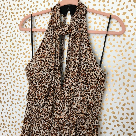 NWT Free People Animal Instincts Halter Maxi Dress - Picture 3 of 8